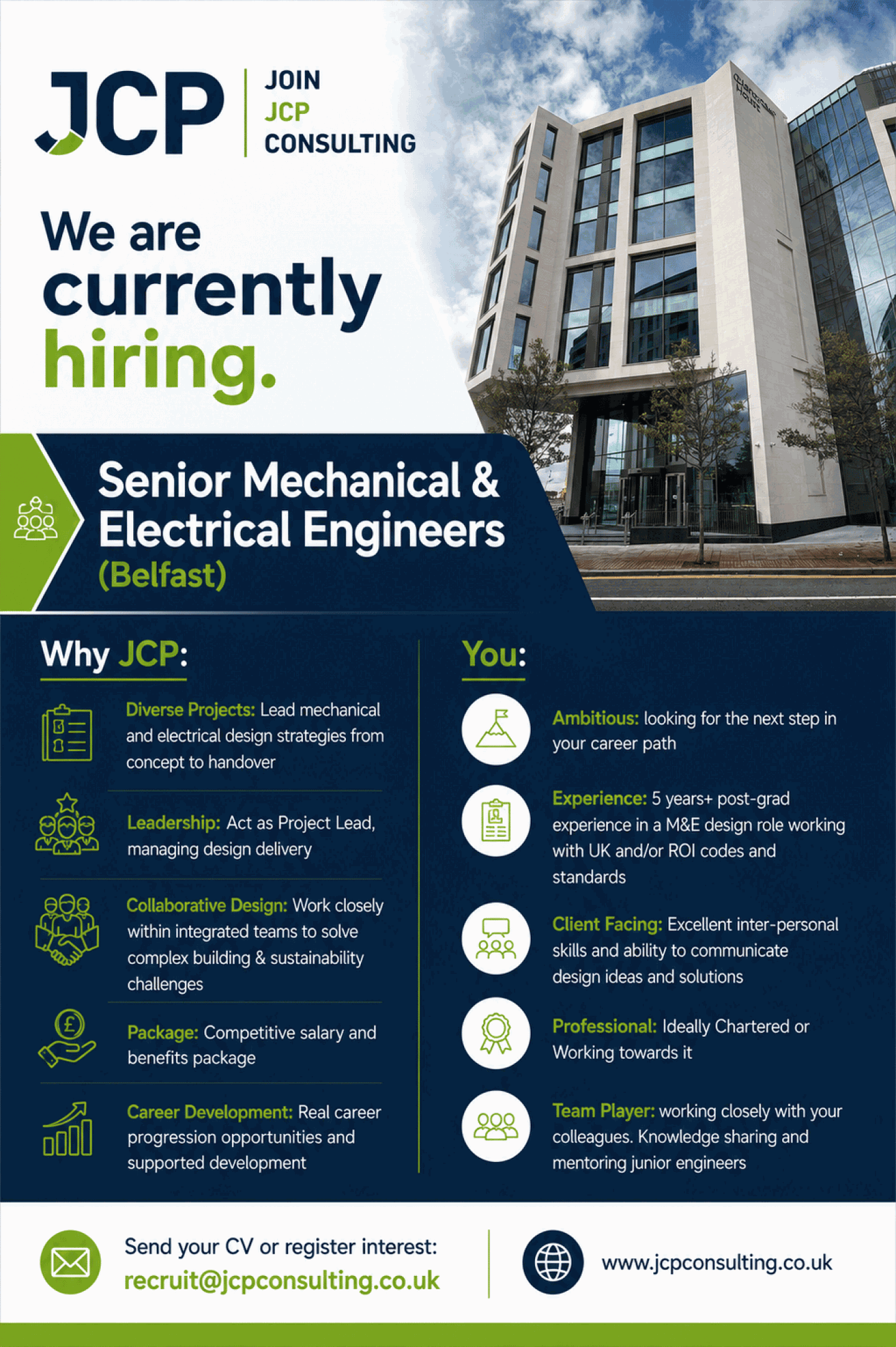 JCP MEP Recruitment Graphic